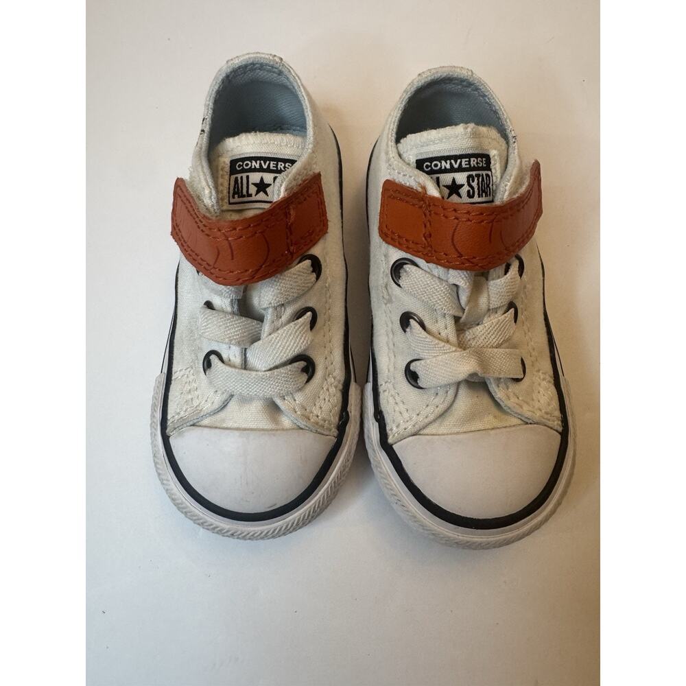 Converse All Star Toddler Size 5 Olaf Frozen Sneakers White Hook Loop